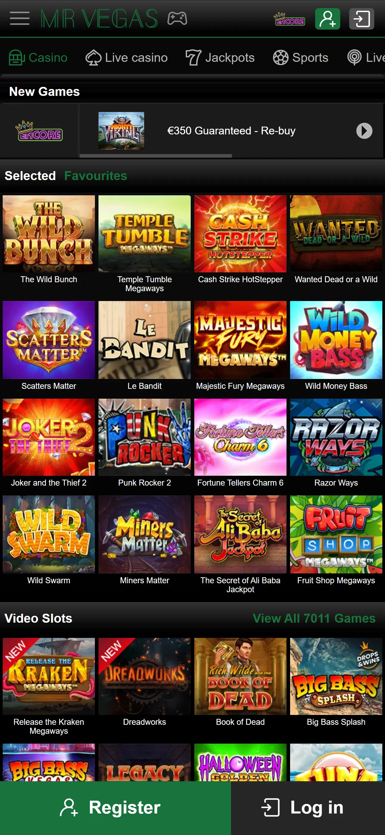 Mr Vegas Casino — mobil